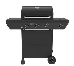 Nexgrill 3-Burner Propane Gas Grill in Black with Side Burner