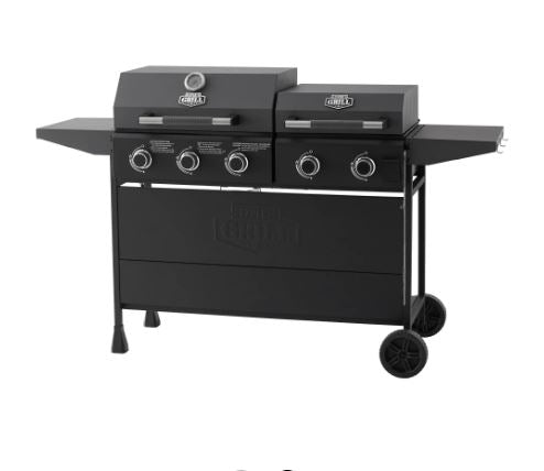 Expert Grill Combo 5-Burner Propane Gas Grill & Independent Griddle