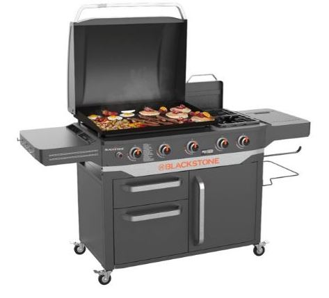 Blackstone ProSeries 5 Burner 28" Propane Griddle with Range Top
