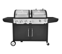 Royal Gourmet ZH3002 3-Burner 25,500-BTU Dual Fuel Cabinet Gas and Charcoal Grill Combo, Outdoor Barbecue