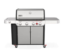 Weber Genesis S-435 4-Burner Propane Gas Grill in Stainless Steel with Side Burner