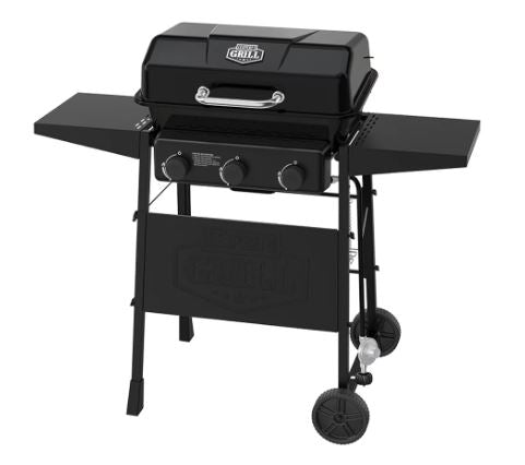 Expert Grill 3 Burner Propane Gas Grill, 27,000 BTU, 450 Sq. In. Total Cooking Area, Black