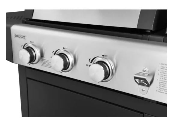 Royal Gourmet ZH3002 3-Burner 25,500-BTU Dual Fuel Cabinet Gas and Charcoal Grill Combo, Outdoor Barbecue