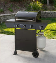 Nexgrill 3-Burner Propane Gas Grill in Black with Side Burner