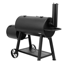 Char-Griller Grand Champ Charcoal Grill and Offset Smoker in Black