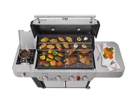 Weber Genesis S-435 4-Burner Propane Gas Grill in Stainless Steel with Side Burner