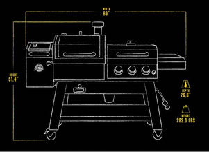 Pit Boss Platinum KC Combo, Wifi And Bluetooth Wood Pellet And Gas Grill