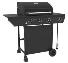 Nexgrill 3-Burner Propane Gas Grill in Black with Side Burner