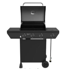 Nexgrill 3-Burner Propane Gas Grill in Black with Side Burner