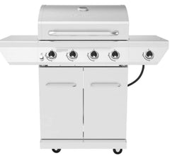 Nexgrill 4-Burner Propane Gas Grill in Stainless Steel with Side Burner