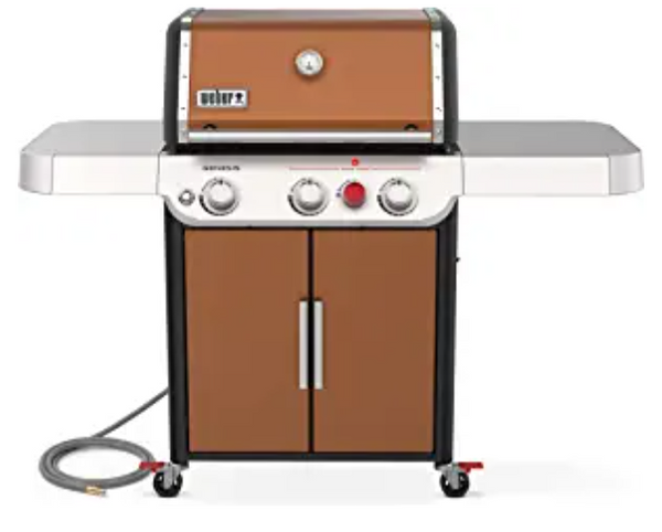Weber-Stephen Products 102622 Genesis E-325s Natural Gas Grill with 39000-BTUs Sear 3-Burner, Copper